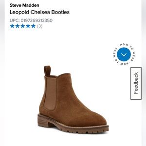 Steve Madden Tan Chelsea Booties